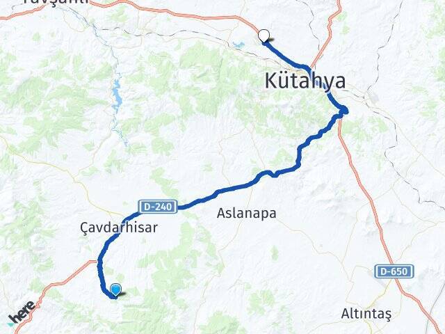 Yağmurlar Dumlupınar Üniversitesi Arası Kaç Km - Yol Tarifi