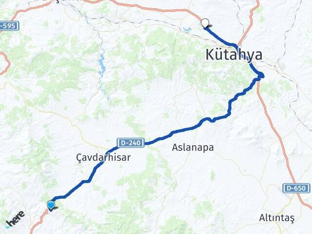 Yaylaköy Dumlupınar Üniversitesi Arası Kaç Km - Yol Tarifi
