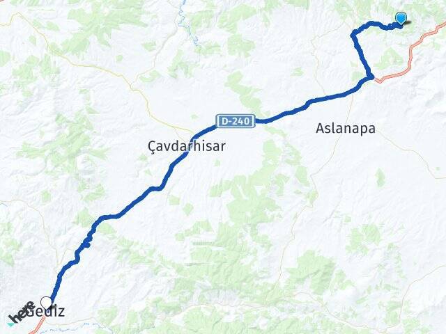 Gelinkaya Gediz Arası Kaç Km - Yol Tarifi