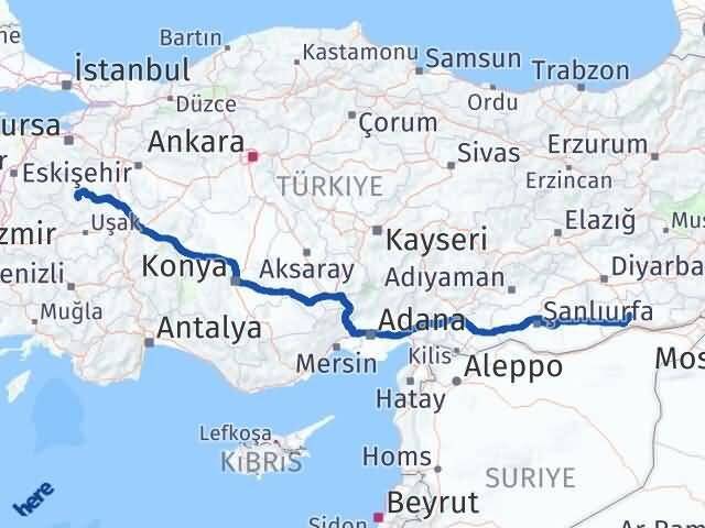 Kütahya Hisarcık Mardin Arası Kaç Km - Yol Haritası
