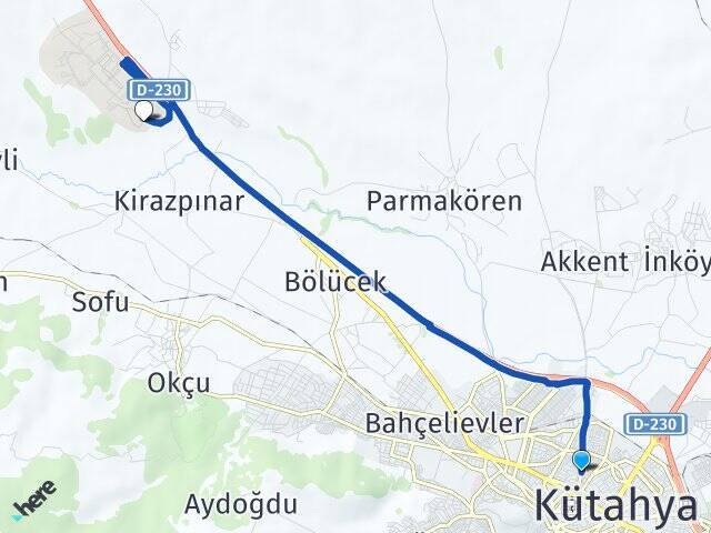 Meydan Dumlupınar Üniversitesi Arası Kaç Km - Yol Tarifi
