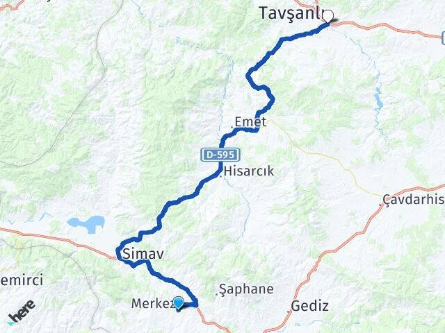 Atatürk Tavşanlı Otogarı Arası Kaç Km - Yol Tarifi