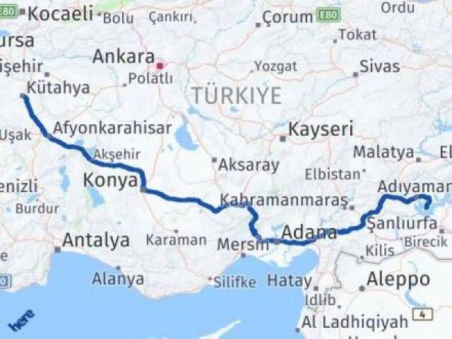 Kütahya Samsat Arası Kaç Km - Yol Tarifi