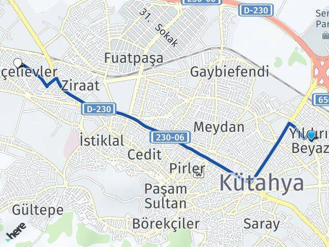 Yıldırım Beyazıt Bahçelievler Arası Kaç Km - Yol Tarifi