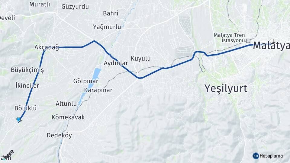 Ören Malatya Arası Kaç Km - Yol Tarifi