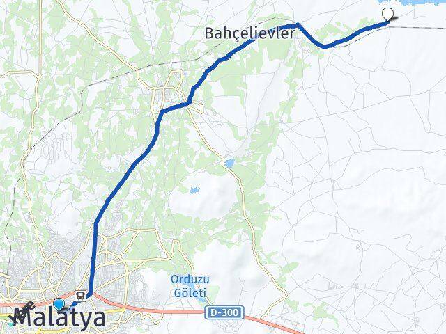 Malatya Battalgazi Adagören Battalgazi Arası Kaç Km - Yol Haritası