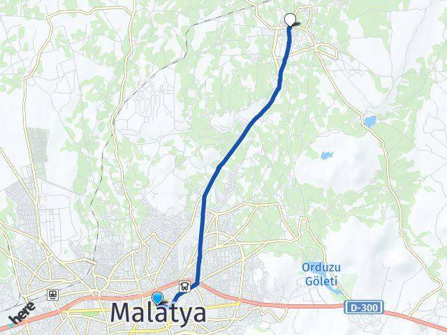 Malatya Battalgazi Alacakapı Battalgazi Arası Kaç Km - Yol Haritası