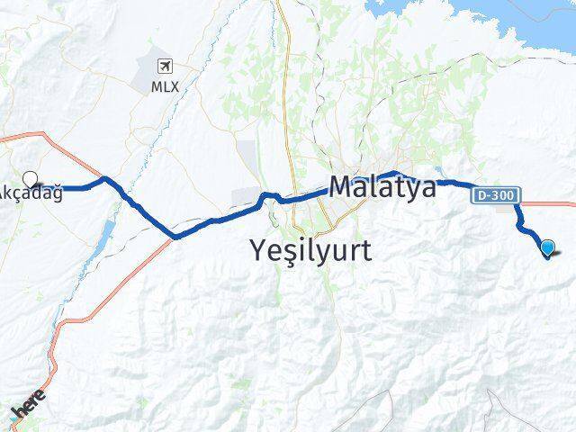 Merkez Beydağı Akçadağ Arası Kaç Km - Yol Tarifi