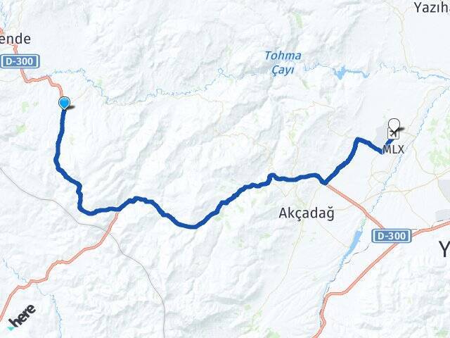 Balaban Malatya Havalimanı Arası Kaç Km - Yol Tarifi
