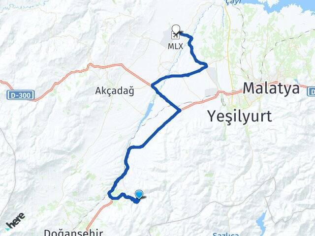 Eskiköy Malatya Havalimanı Arası Kaç Km - Yol Tarifi