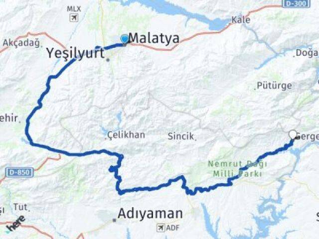 Malatya Gerger Arası Kaç Km - Yol Tarifi