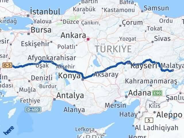 Malatya Gölmarmara Arası Kaç Km - Yol Tarifi