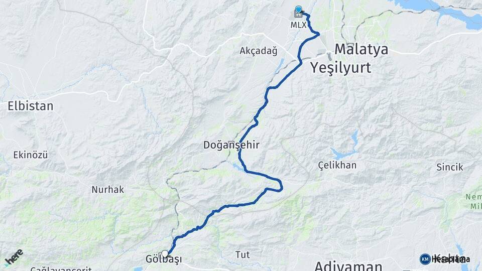 Malatya Havalimanı Gölbaşı Arası Kaç Km - Yol Tarifi