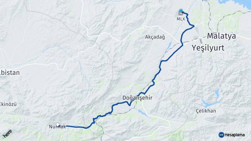 Malatya Havalimanı Nurhak Arası Kaç Km - Yol Tarifi