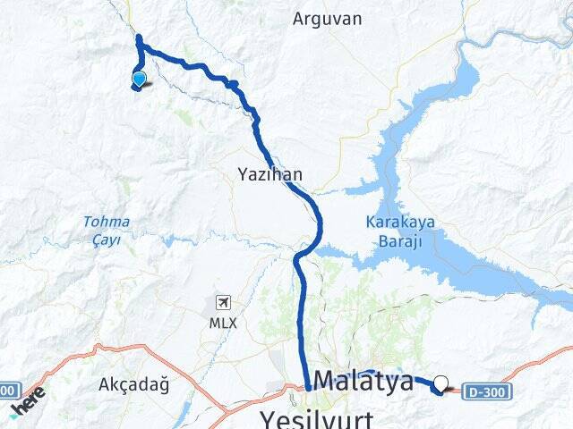 Girmana İnönü Üniversitesi Arası Kaç Km - Yol Tarifi