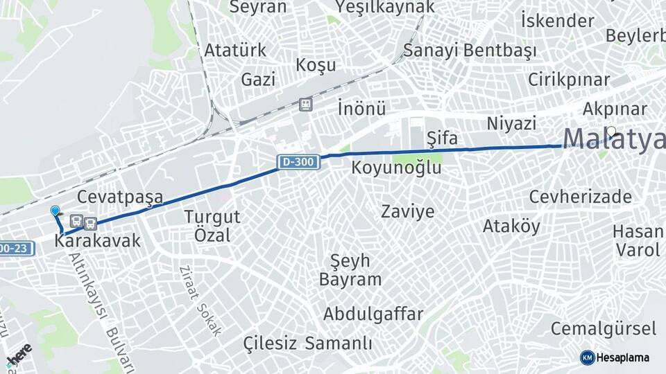 Malatya Otobüs Terminali Malatya Arası Kaç Km - Yol Tarifi