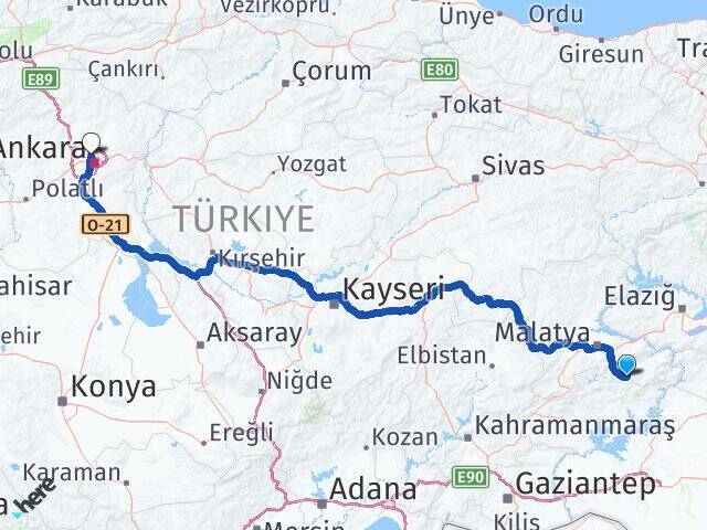 Kozluk Turgut Özal Üniversitesi Arası Kaç Km - Yol Tarifi