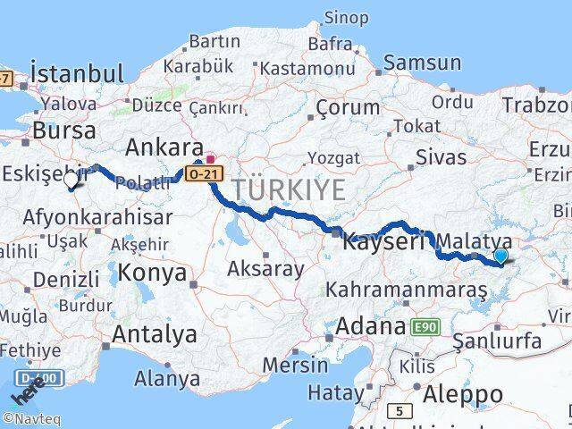 Pütürge Kütahya Arası Kaç Km - Yol Tarifi