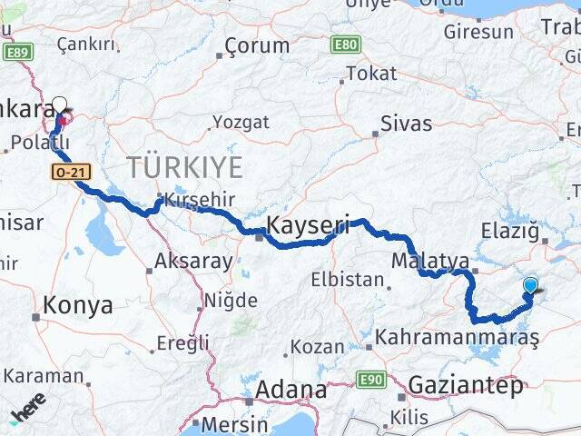 Meşedibi Turgut Özal Üniversitesi Arası Kaç Km - Yol Tarifi