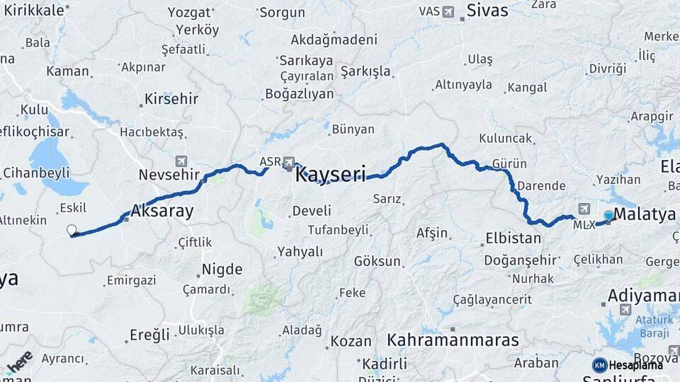 Malatya Sultanhanı Arası Kaç Km - Yol Tarifi
