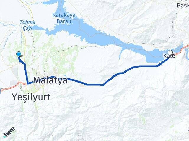 Şahnahan Kale Arası Kaç Km - Yol Tarifi