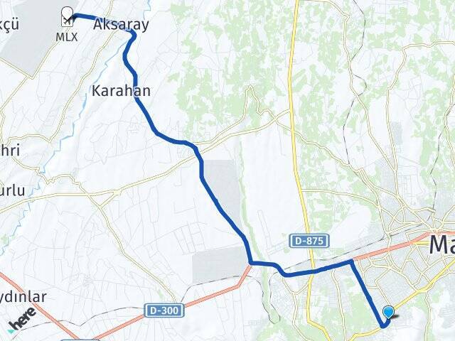 Tecde Malatya Havalimanı Arası Kaç Km - Yol Tarifi