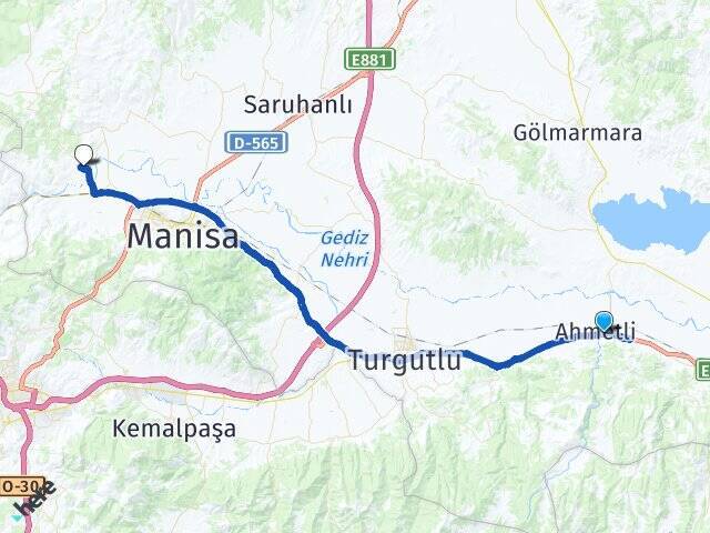 Güldede Celal Bayar Üniversitesi Arası Kaç Km - Yol Tarifi
