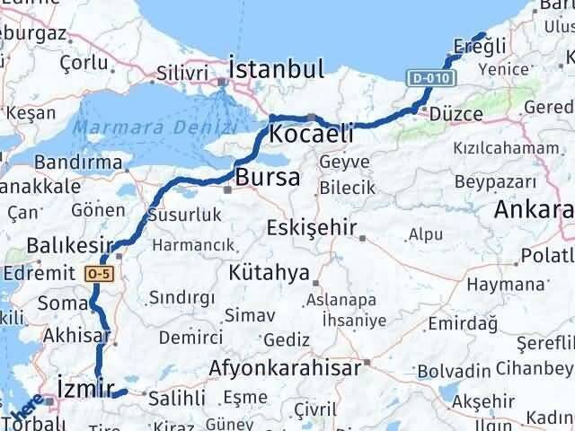Ahmetli Zonguldak Arası Kaç Km - Yol Tarifi
