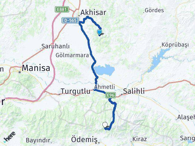 Akçaalan Ödemiş Arası Kaç Km - Yol Tarifi