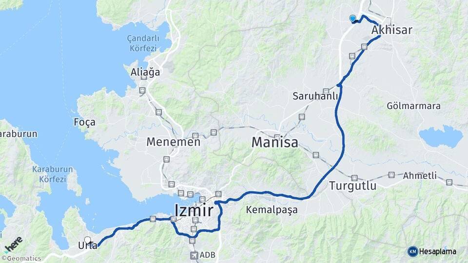 Ballıca Urla Arası Kaç Km - Yol Tarifi