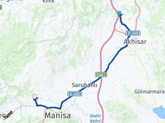 Selvili Celal Bayar Üniversitesi Arası Kaç Km - Yol Tarifi