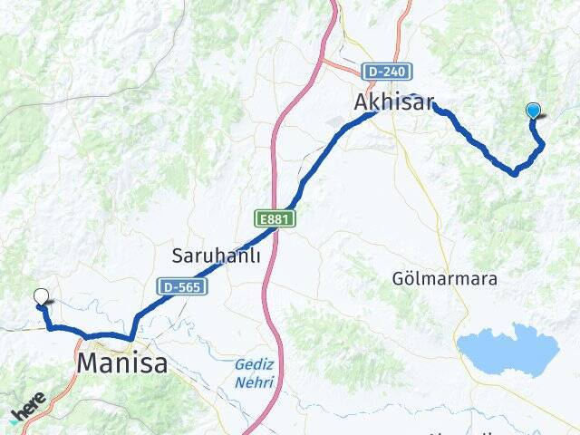 Yayakırıldık Celal Bayar Üniversitesi Arası Kaç Km - Yol Tarifi