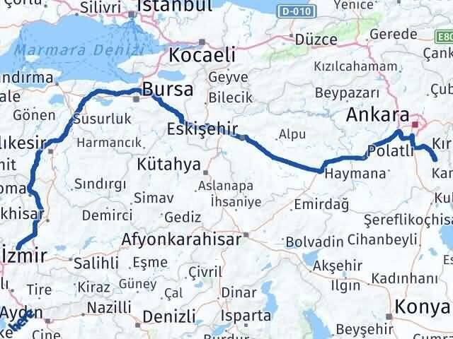 Manisa Bala Ankara Arası Kaç Km - Yol Haritası