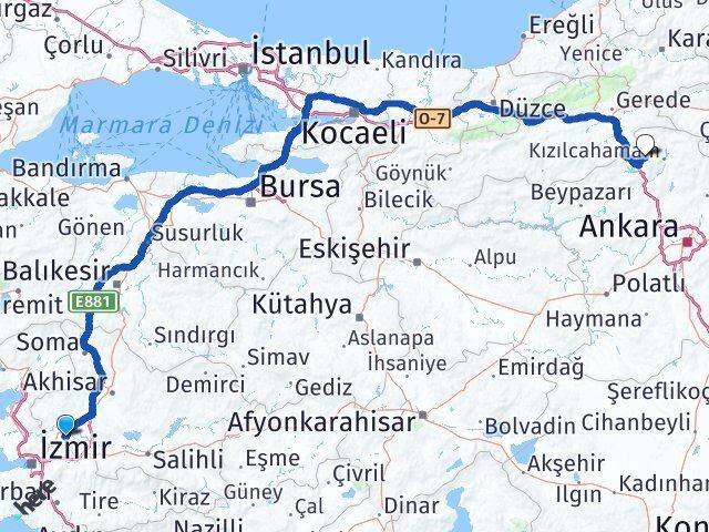 Manisa Çamlıdere Ankara Arası Kaç Km - Yol Haritası