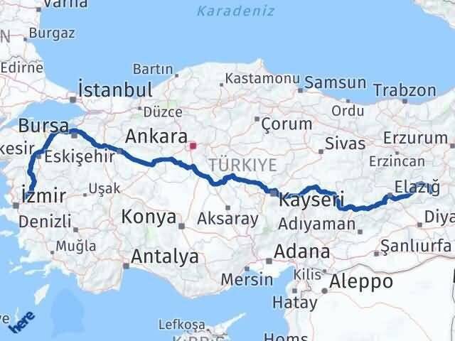 Manisa Genç Bingöl Arası Kaç Km - Yol Haritası