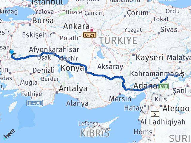 Gölmarmara Adıyaman Arası Kaç Km - Yol Tarifi