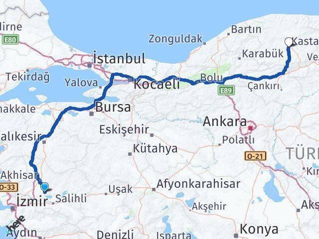 Gölmarmara Kastamonu Arası Kaç Km - Yol Tarifi