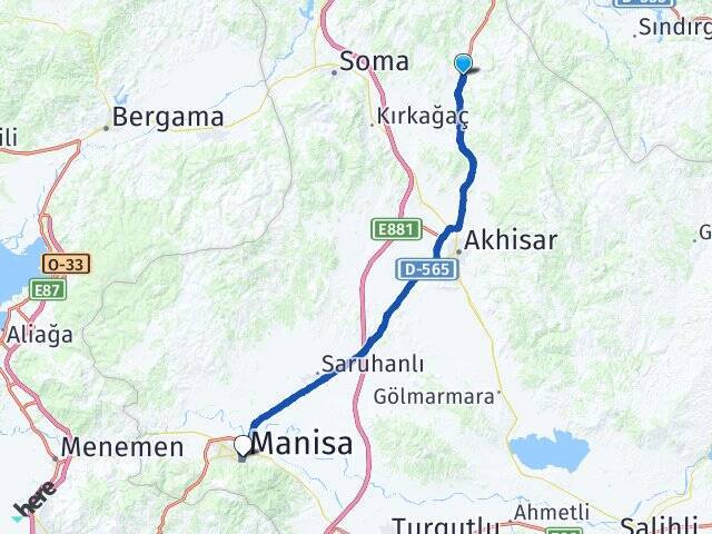 Gelenbe Manisa Arası Kaç Km - Yol Tarifi