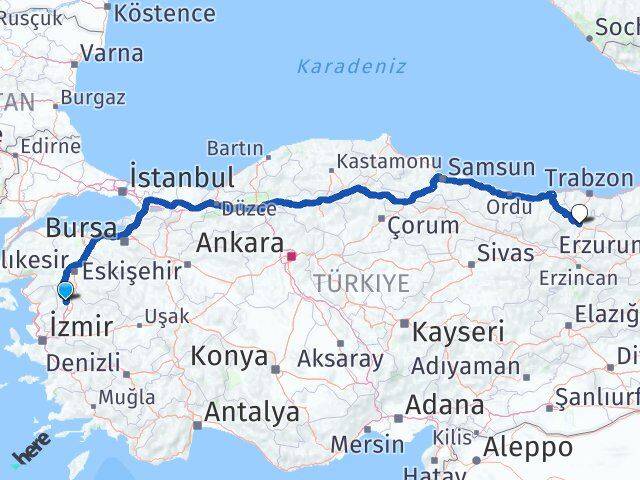 Manisa Kırkağaç Gümüşhane Arası Kaç Km - Yol Haritası