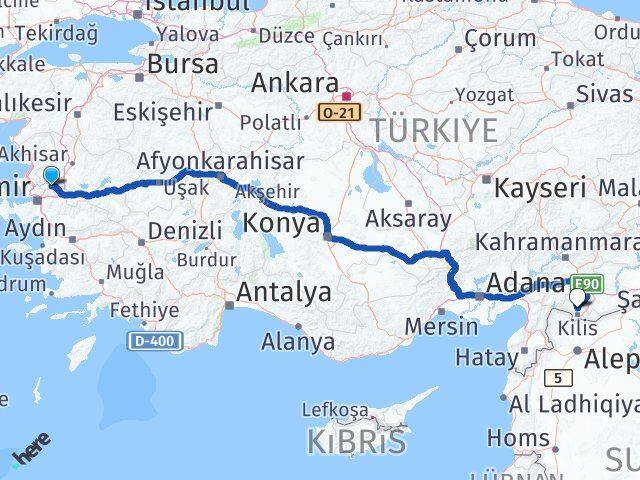Manisa Polateli Kilis Arası Kaç Km - Yol Haritası