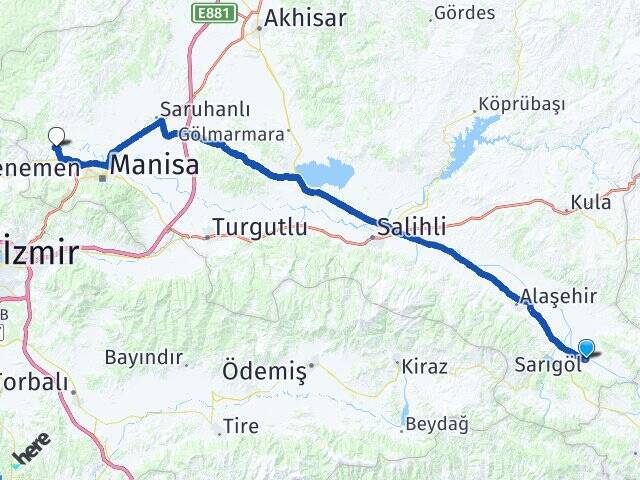 Konak Celal Bayar Üniversitesi Arası Kaç Km - Yol Tarifi