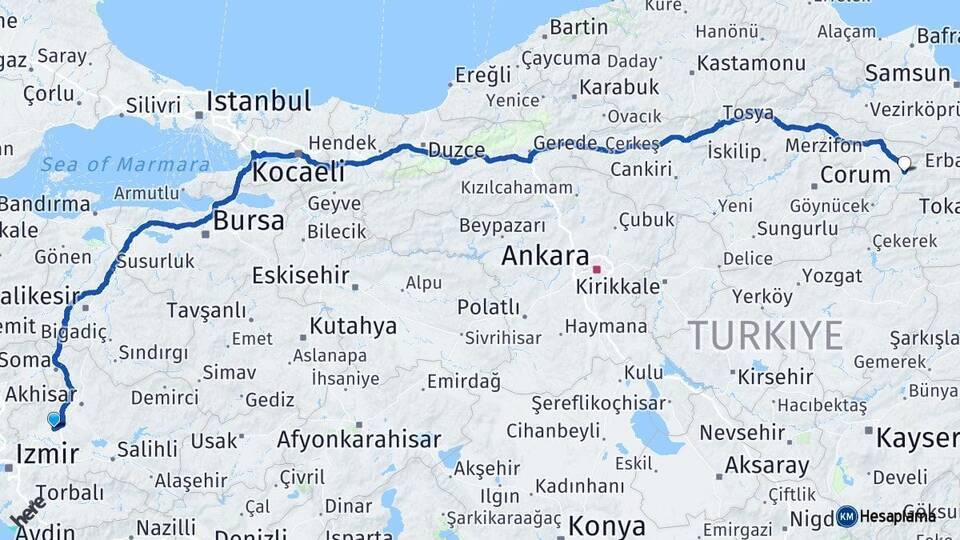 Saruhanlı Amasya Arası Kaç Km - Yol Tarifi