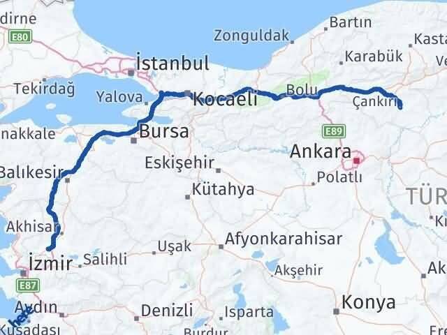 Saruhanlı Çankırı Arası Kaç Km - Yol Tarifi