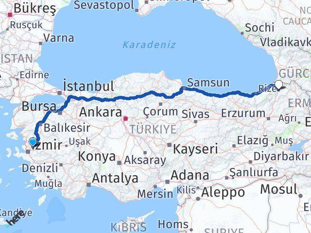 Şehzadeler Artvin Arası Kaç Km - Yol Tarifi