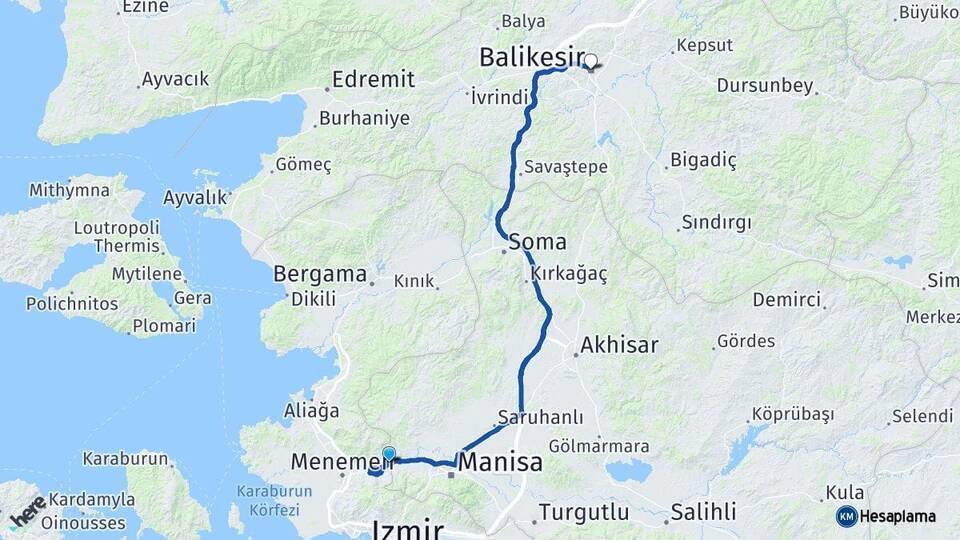 Şehzadeler Balıkesir Arası Kaç Km - Yol Tarifi
