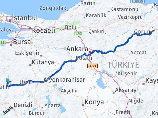 Selendi Amasya Arası Kaç Km - Yol Tarifi