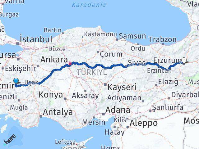 Selendi Erzurum Arası Kaç Km - Yol Tarifi