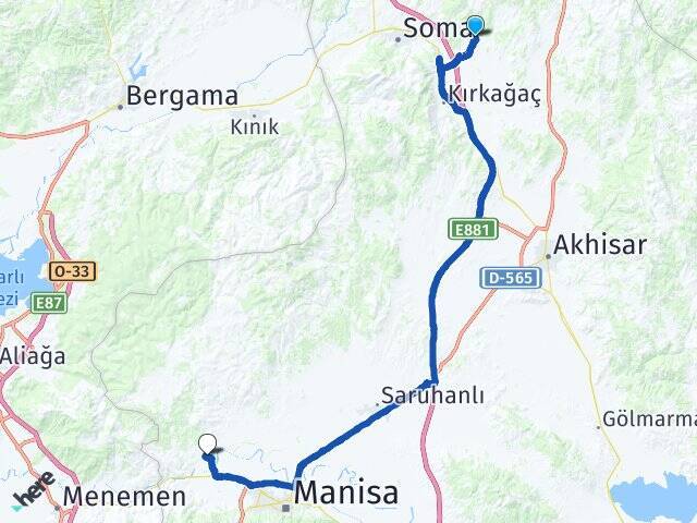 Bayat Celal Bayar Üniversitesi Arası Kaç Km - Yol Tarifi