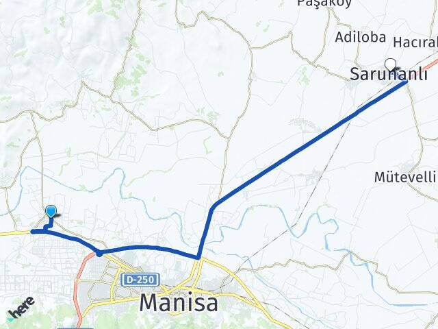Manisa Yunusemre Muradiye Saruhanlı Arası Kaç Km - Yol Haritası