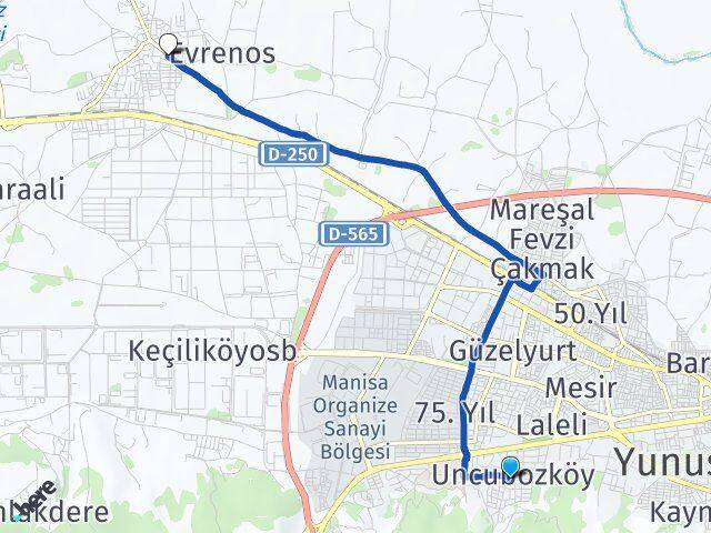 Uncubozköy Muradiye Arası Kaç Km - Yol Tarifi